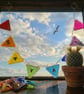 Handmade Fused Glass Personalised Name Bunting - Customised 3D Name Plaque - Image 2