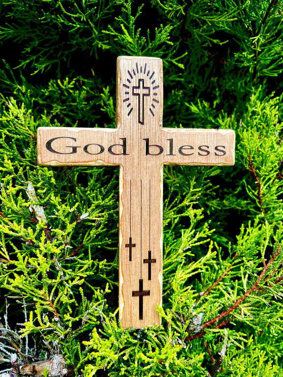 Wooden cross. 