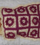 Granny Square Crochet Dolls Blanket And Pillow Set Cream And Pink - Image 1