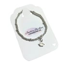 Sterling Silver Lotus Flower Beaded Bracelet