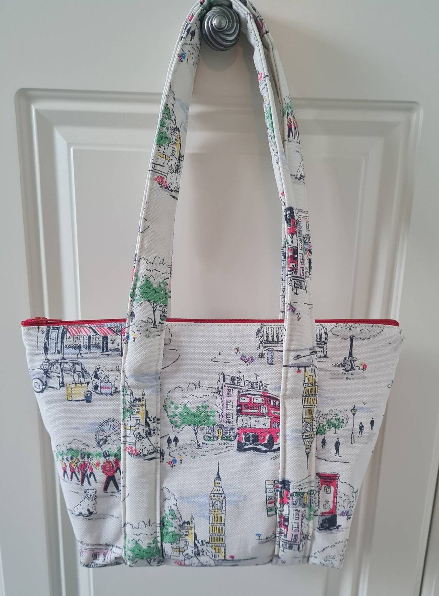 Cath Kidston Billie Goes To London fabric Handbag