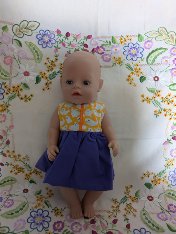 Halloween Ghostly Party Dolls Dress for Our Generation, Baby Born and Tiny Tears