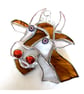 Cow Suncatcher Stained Glass Farm Animal