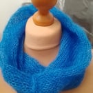 Mohair and silk cowl