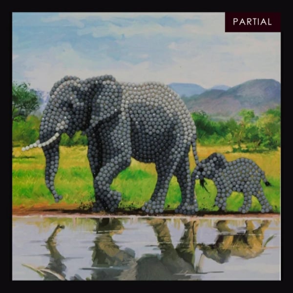 Elephant craft buddy crystal art kit 