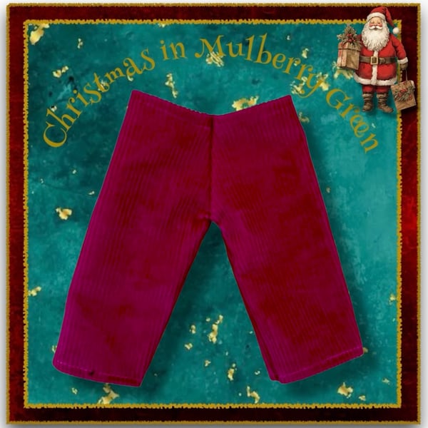 Raspberry Pink Corduroy Trousers