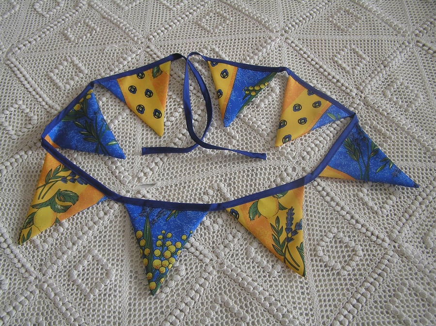 Sunny coloured bunting