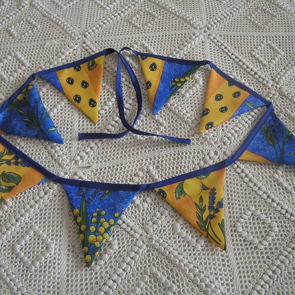 Sunny coloured bunting