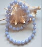 Designer Blue Lace Agate Sterling Silver Necklace  - Image 2