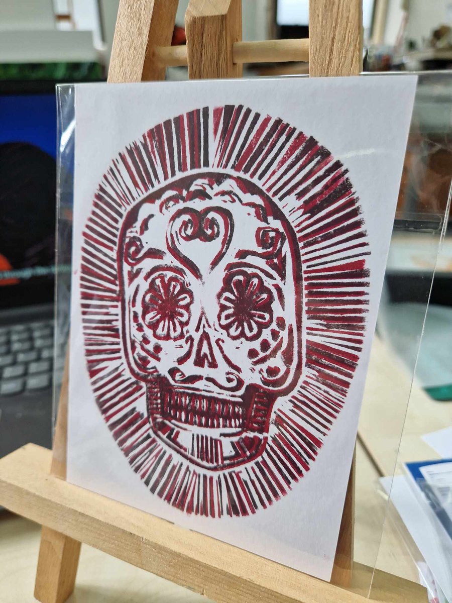 Exhibition postcard. Hand printed. Number 60.
