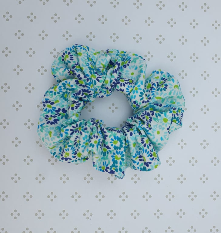 Hair Scrunchie, patterned cotton, medium
