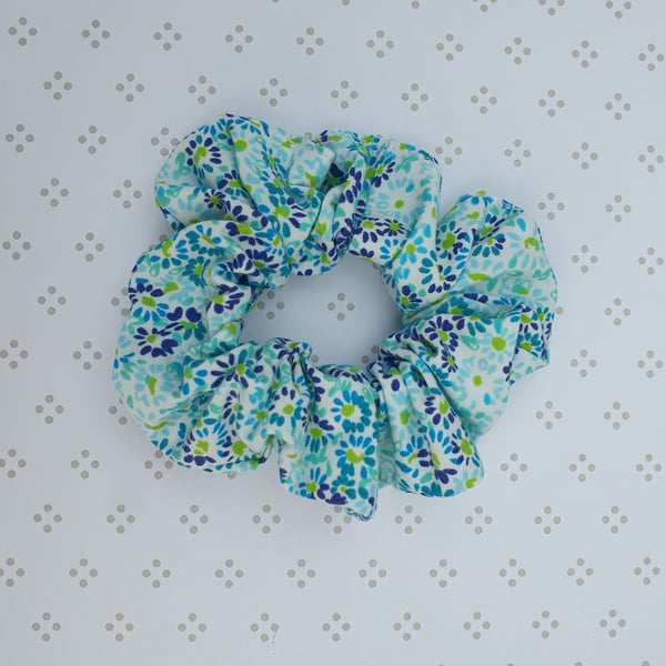 Hair Scrunchie, patterned cotton, medium