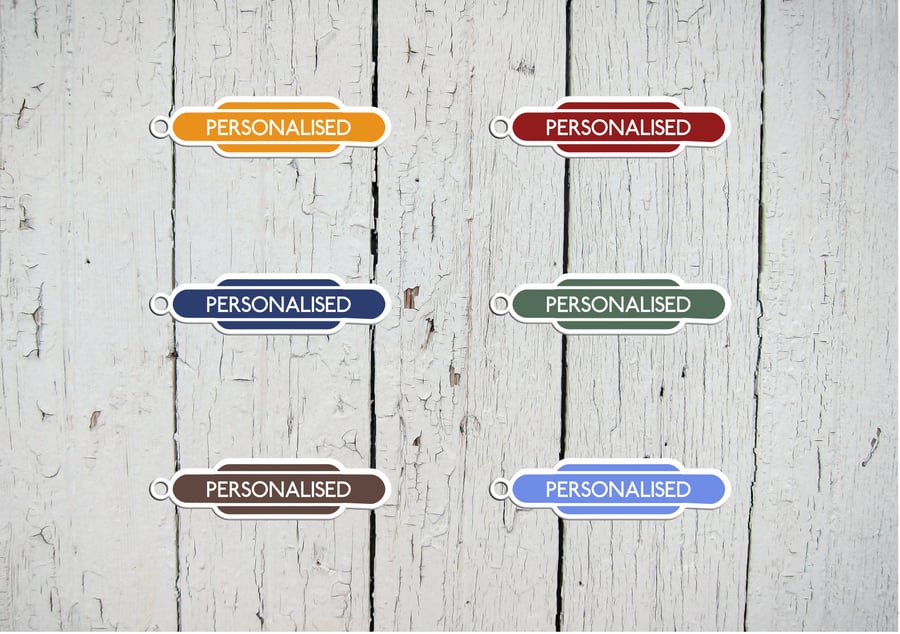 Keyring Railway Totems - personalisation available
