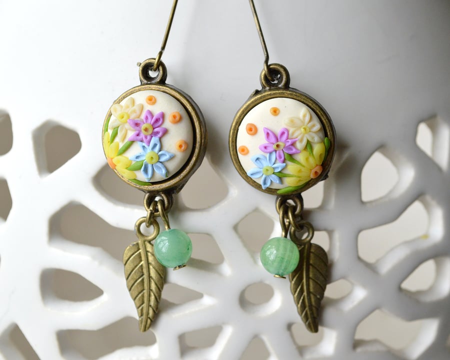 Summery Polymer Clay Earrings