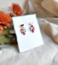 Art Deco Fan Heart Autumnal Earrings