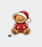 Funny Christmas Gift Tags For Adults, 6pk - Cute Teddy Holding Love Heart
