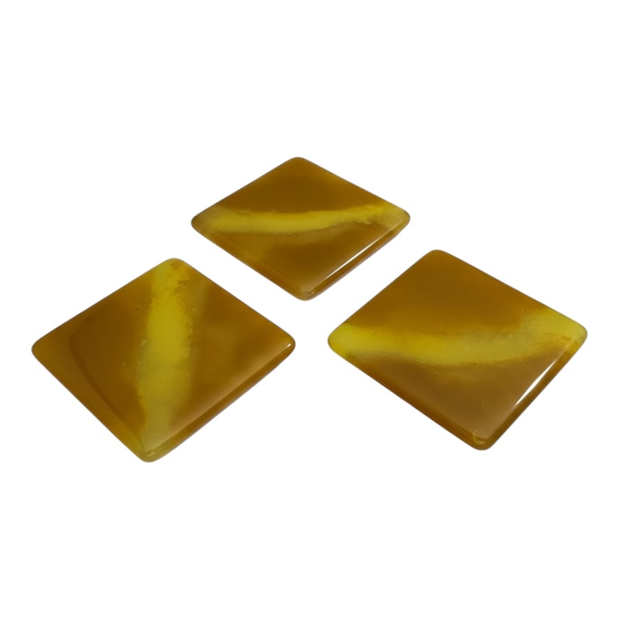 Handmade fused glass coasters 