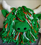 Hoopy Highland Cow cushion
