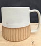 Matte cream carved (toasted) mug - Image 1