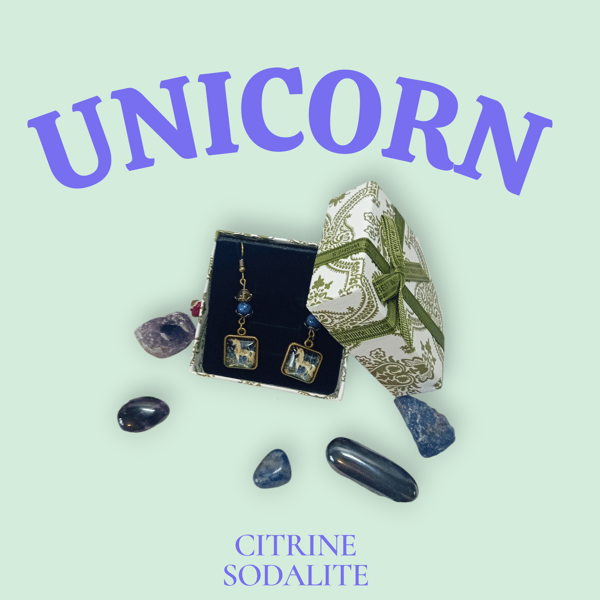 Unicorn Drop Earrings 