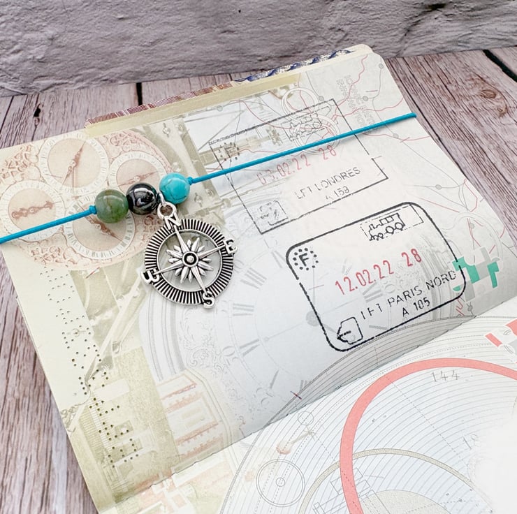 Safe Travels Passport Page Minder Charm, Travel... - Folksy