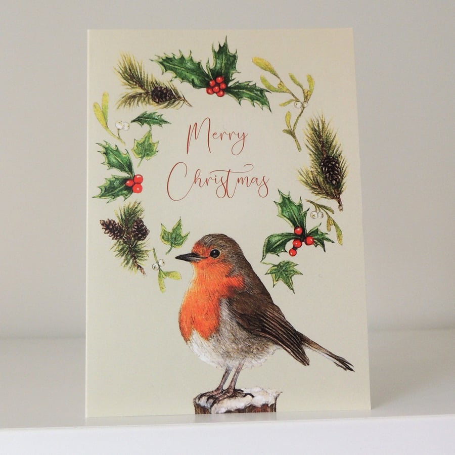 Robin Christmas Card