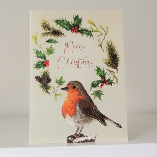 Robin Christmas Card