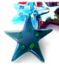 Star Fused Glass Hanging Decoration 8cm Dichroic decoration - Image 5