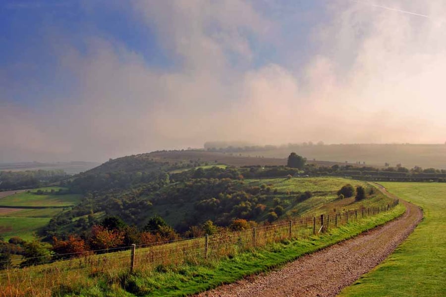 Wayfarers Walk North Wessex Downs Hampshire UK Photograph Print