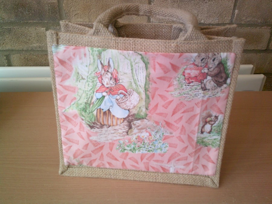 Beatrix Potter Small Jute Bag