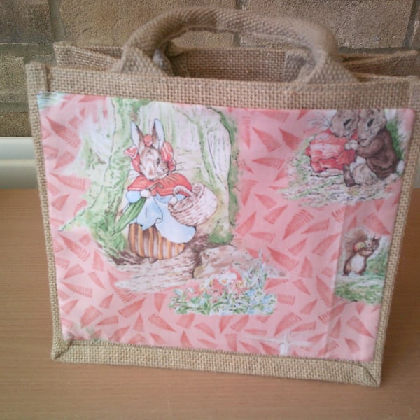 Beatrix Potter Small Jute Bag