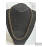Black and bronze polka dot kumihimo beaded necklace - Image 1