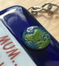 Handmade Glass Mum, Dad or Nan You Mean The World To Me Hanging Picture - Image 6