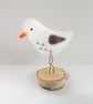 Fused Glass Seagull Ornament: Beach Coastal Decor - Image 2