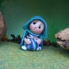 Tiny Garden Gnome 'Rhon' 1.5" OOAK Sculpt by Ann Galvin