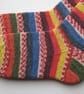 hand knit mens wool socks size 8-10 - Image 4