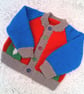 Child's Multi Coloured Cardigan with a Cute Mushroom Design Pocket, Custom Make - Image 6