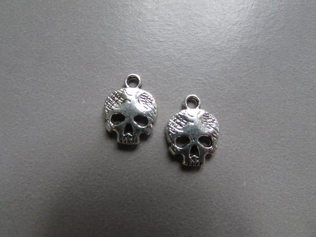 Skull Tibetan silver Jewellery Charm