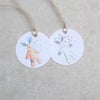 Pack of 2 gift tags of the same design of your choice, ecofriendly bunnies