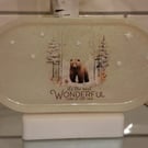 Christmas decorative tray, Santa cookie tray, Christmas cookie tray,Trinket Keys