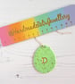 Personalised Initial Mini Egg Easter hanging decoration OR magnet - Image 10