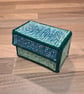 Business card holder - green mix pattern and velcro closure - Image 4