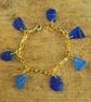 Blue beach glass bracelet - Image 1