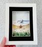 Sea Glass Seagull Picture, Quirky Coastal Wall Art, Handmade Beach Lover Gift - Image 7