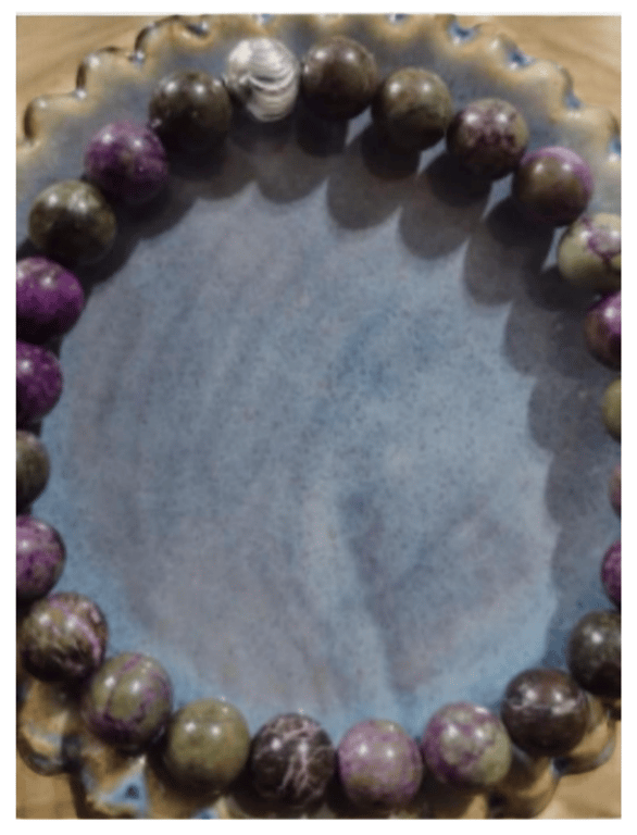 Very Rare Very Beautiful Grade AAA Natural 8mm Atlantisite Stichtite Bracelet 