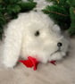 Needle felted dog bauble - White cavapoo, cockapoo, doodle - Image 4