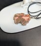 Natural agate slice necklace - Image 3