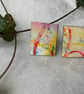Rainbow Rain, Stainless steel post earrings  - Image 3