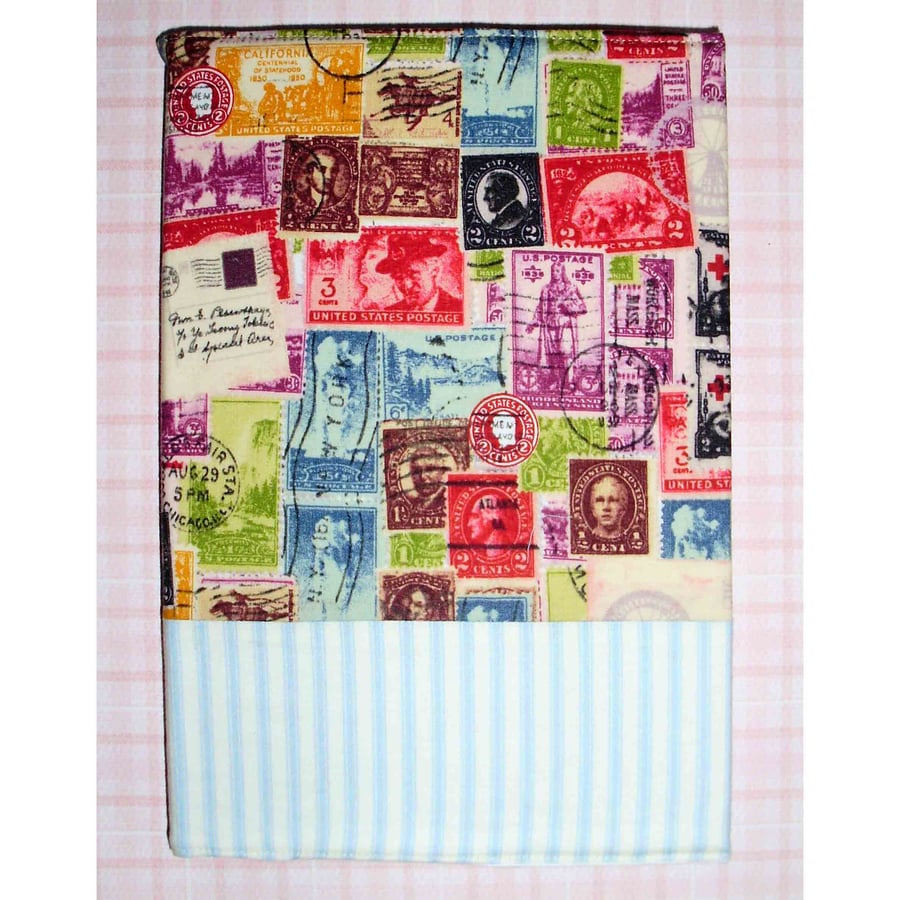 Diary 2016 fabric covered Postage stamps SALE PRICE