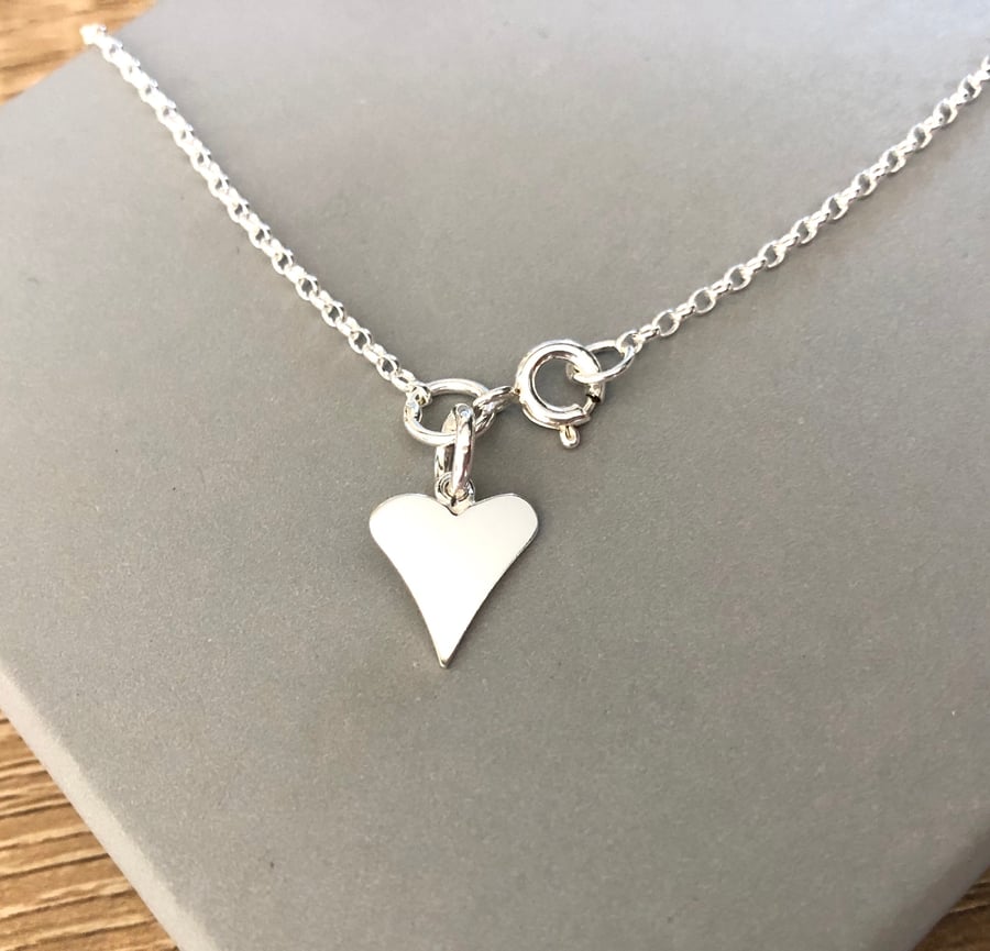 Sterling Silve Heart Charm Ankle Anklet, Silver Ankle Jewellery